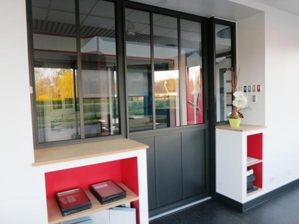 Menuiserie intérieure - verrière aluminium style atelier
