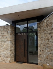 panneau de porte en corten